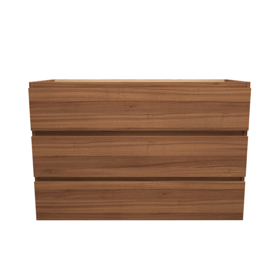 Balmani Lucida meuble sous-lavabo a poser 120 x 55 cm noyer 3 tiroirs