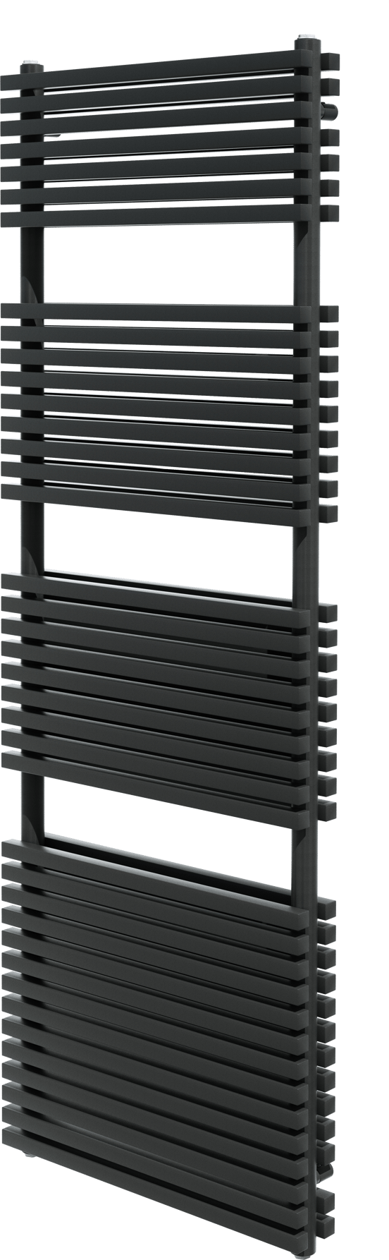 Vipera Vesuvio sèche-serviettes doublé 60 x 180 cm chauffage central noir mat raccordement latéral et central 2.175W