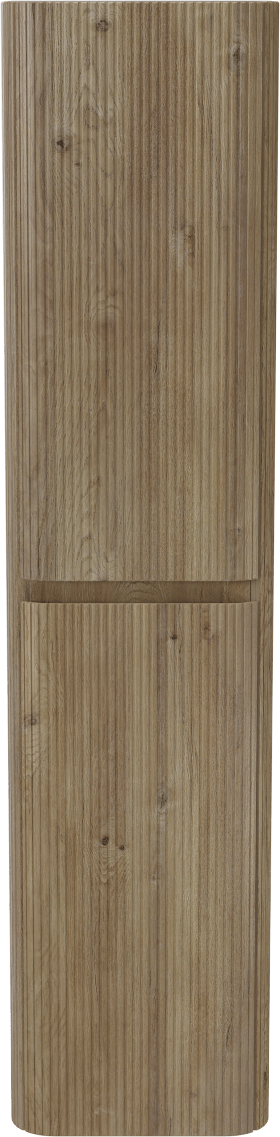 Storke Soft hängender Hochschrank Eiche rau 40 x 35 x 170 cm, Vert. Sym. Rippe