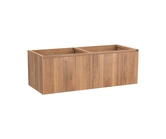 Balmani Idra zwevende wastafelonderkast 135 x 55 cm teak 4 lades