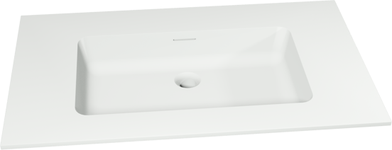 Storke Mata vasque simple solid surface mat 85 x 52 cm