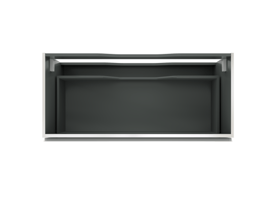 Linie Lado meuble sous-vasque suspendu 100 x 46 cm Blanc Brillant 1 tiroir