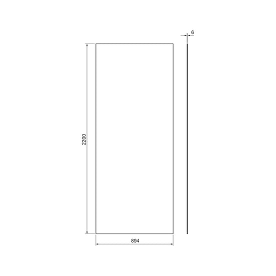 Balmani Studio douchewandpaneel 90 x 220 cm keramiek Calatorao
