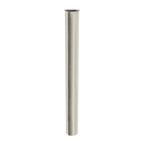 Santeg Draintube rallonge à collet siphon lave-mains Ø 32 mm 30 cm Brushed Coolmetal