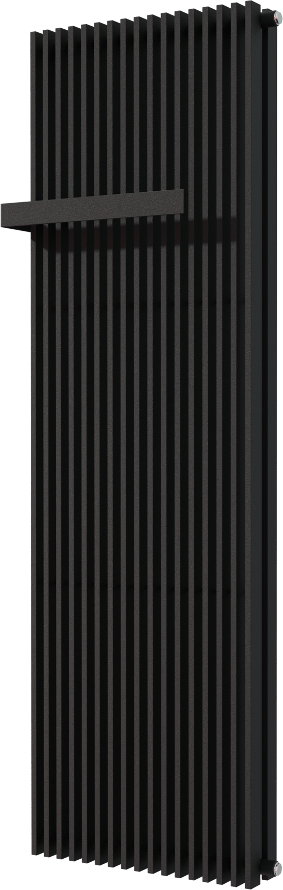 Vipera Corrason radiateur de salle de bains double 60 x 180 cm chauffage central noir mat raccordements latéral et central possibles 3.081W