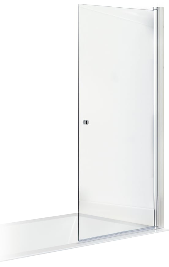 Luca Varess Cyrus pare-baignoire simple 85 cm verre transparent profil chrome