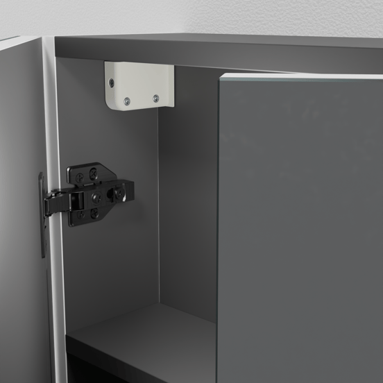 Linie Montro armoire de toilette 60 x 75 cm blanc mat