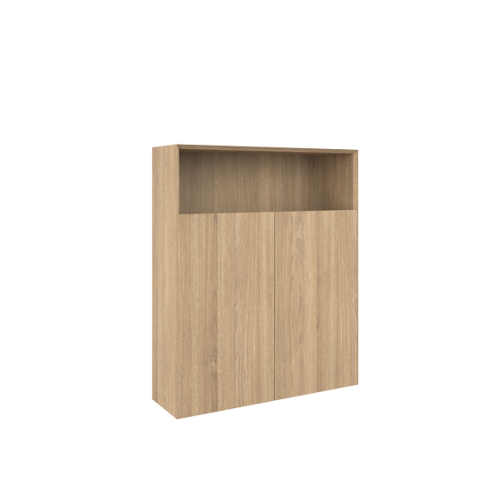 Balmani Idra colonne salle de bains suspendue placage chêne naturel 100 x 30 x 120 cm