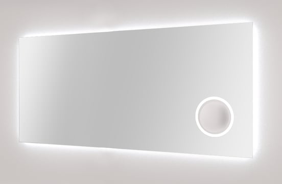 Balmani Giro miroir rectangulaire lumineux et anti-buée 150 x 70 cm