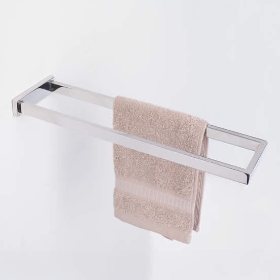 Blaufoss Noma dubbele handdoekhouder chroom 41cm