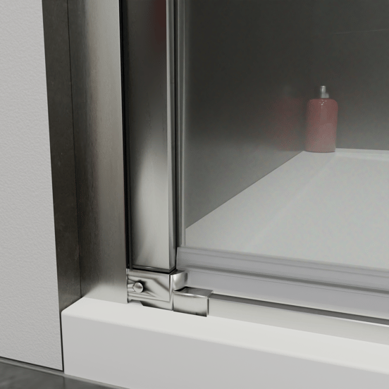 Luca Varess Kuresa douche draaideur 80 x 200 cm helder glas glanzend chroom profiel