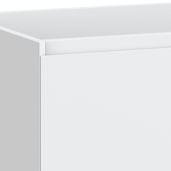 Balmani Idra zwevende wastafelonderkast 120 x 55 cm asymmetrisch rechts mat wit 4 lades