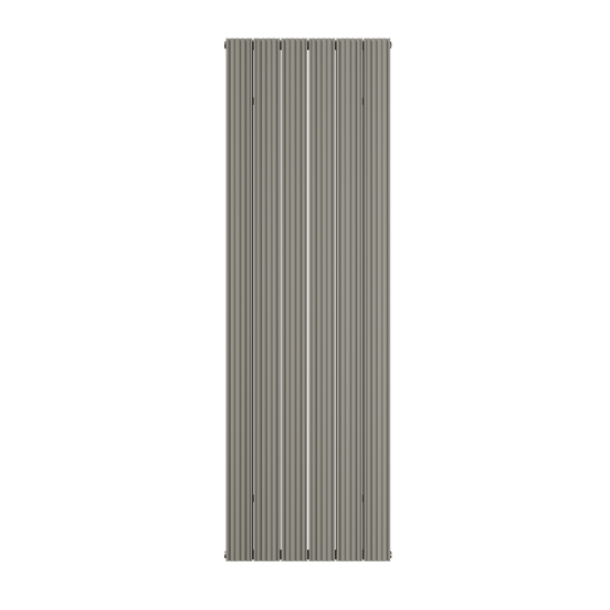 Vipera Mares Doppelhandtuchheizkörper: 56,5 x 180 cm, Zentralheizung, Seidengrau, Seiten- & Mittelanschluss, 2159W