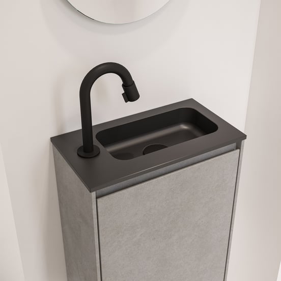 Blaufoss Ottawa robinet de lave-mains Noir Mat