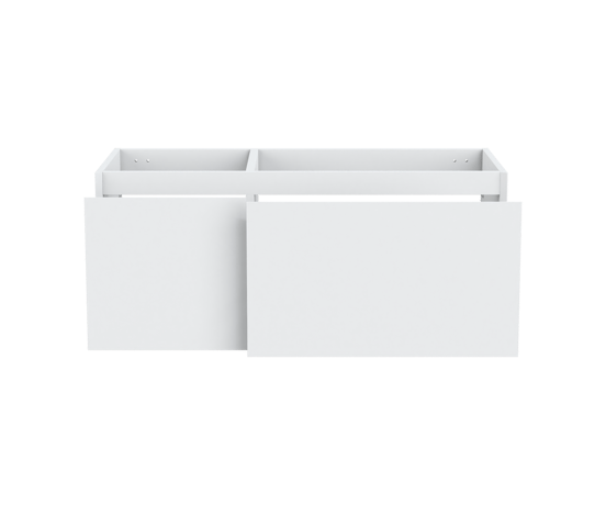 Balmani Idra zwevende wastafelonderkast 120 x 55 cm asymmetrisch rechts mat wit 4 lades