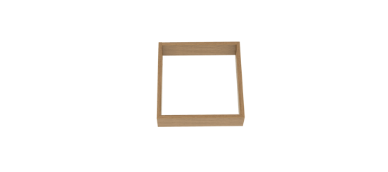 Balmani Legno Sockel für Hochschrank, Eiche verwittert, 45 x 35 cm