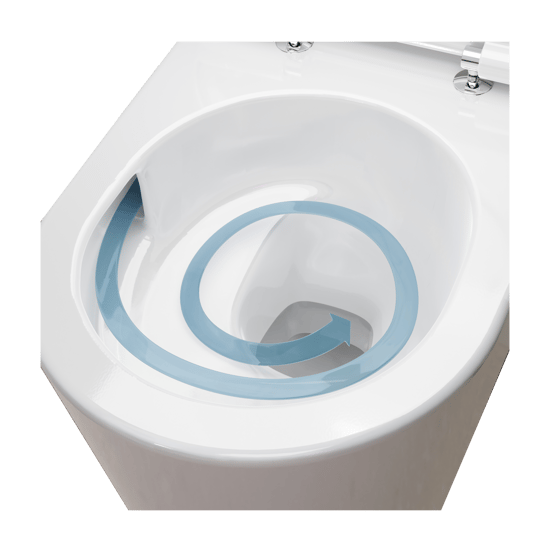 Hansgrohe Elupura S hangend toilet Hoogglans Wit randloos