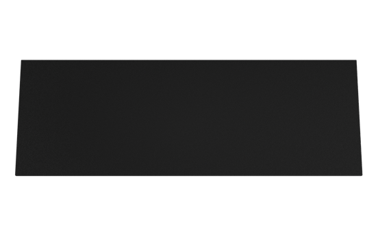 Storke Panton enkele of dubbele tablet mat zwarte gepoedercoate mdf 150 x 52 cm