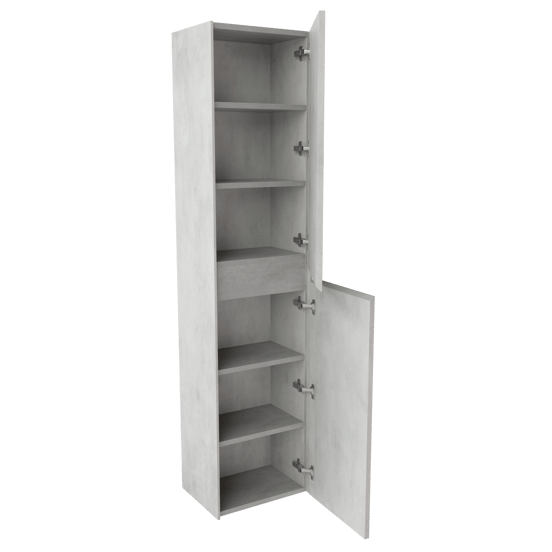 Storke Edge colonne salle de bains suspendue béton gris argent 40 x 30 x 170 cm