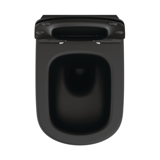 Ideal Standard Tesi Hänge WC: Schwarz matt, spülrandlos