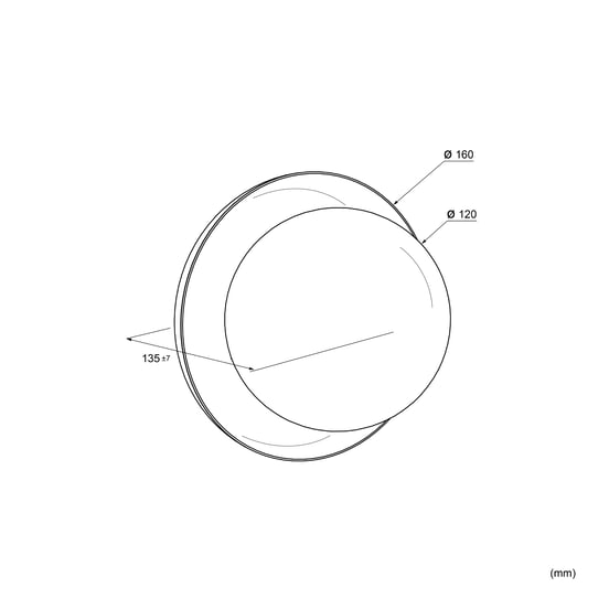 Balmani Pelota Bowl medium LED Verlichting 16 cm zwart