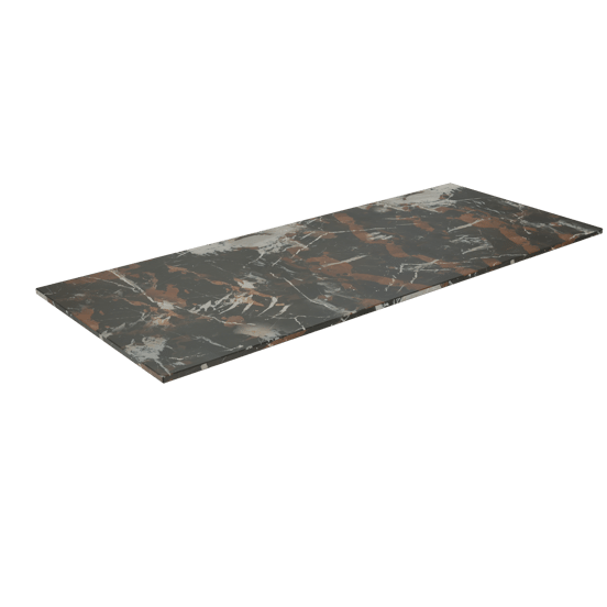 Balmani Stretto enkel of dubbel wastafelblad Portoro Gold marmer 135 x 55 cm