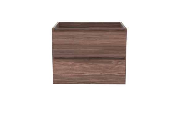 Balmani Mitra zwevende wastafelonderkast 67,5 x 55 cm fineer notenhout 2 lades