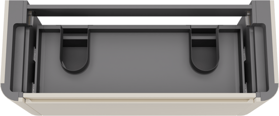Storke Soft zwevende wastafelonderkast 120 x 46 cm Sand mat 2 lades