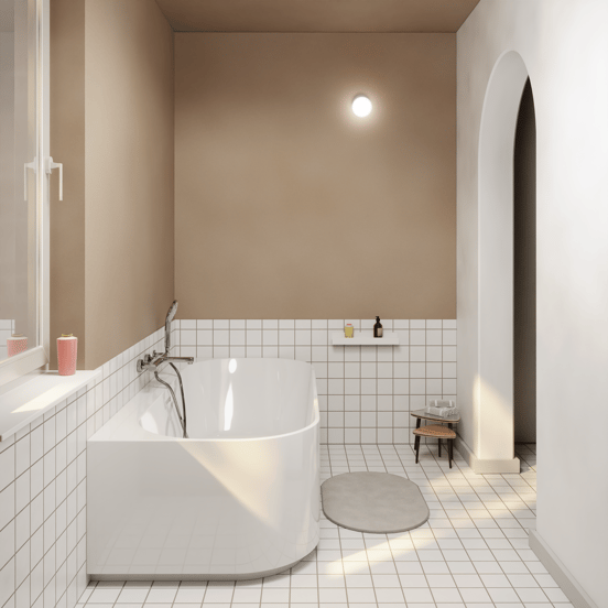 Luca Varess Laguna 2-Personen-Eckbadewanne: rechts, 170 x 85 cm, Acryl Weiß Glänzend