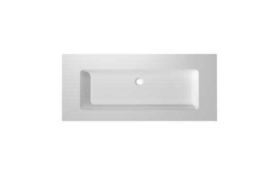 Storke Mata High Einzelwaschtisch, Solid Surface matt, 120 x 52 cm