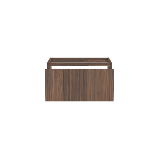 Balmani Idra zwevende wastafelonderkast 90 x 55 cm fineer notenhout 2 lades