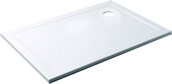 Luca Varess Soft receveur de douche 110 x 80 cm acrylique blanc brillant