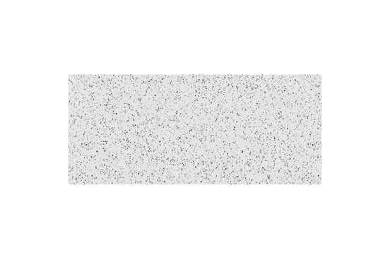 Storke Tavola Einzel- oder Doppel Waschtischplatte Weiß/Schwarz Terrazzo Matt 120 x 52 cm