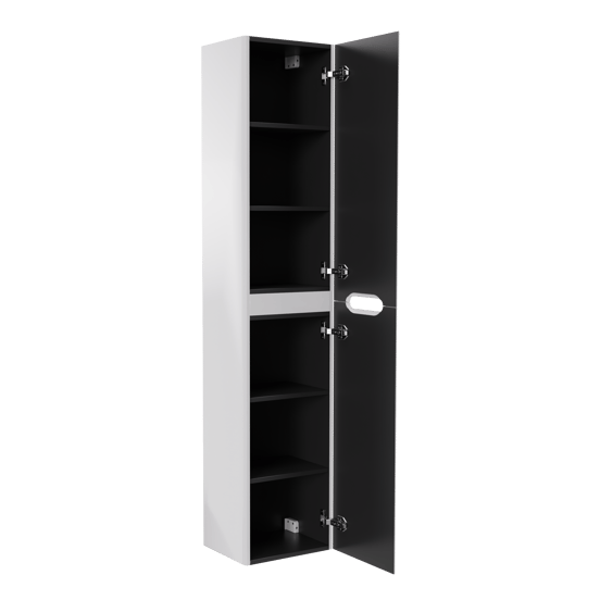 Balmani Eclips zwevende kolomkast Hoogglans Wit 35 x 30 x 170 cm