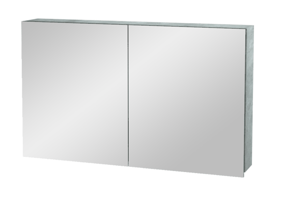 Balmani Lucida armoire de toilette 120 x 72 cm béton gris argent