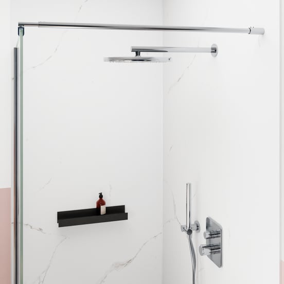 Blaufoss Nola 300 Duschkopf Rund, 30 cm, Wandmontage, Chrom