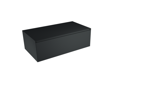 Balmani Mitra Elements zwevende wastafelonderkast 90 x 50 cm mat zwart 1 lade