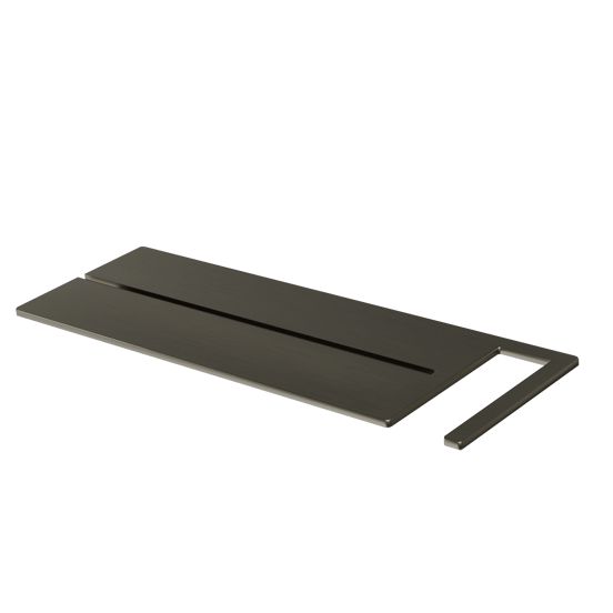 Blaufoss Finn zeeprekje voor douchewand Brushed GunMetal 44x15cm