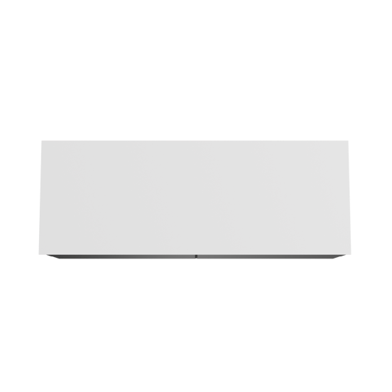 Balmani Mitra zwevend badkamermeubel 150 x 55 cm mat zwart met Stretto enkel of dubbel tablet in solid surface mat wit