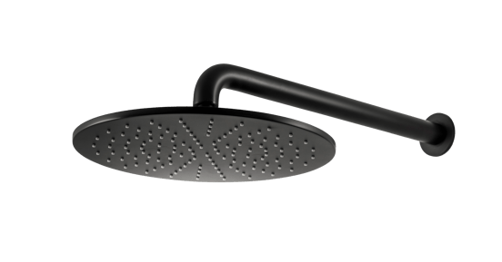 Blaufoss Dreambox Round Duschsystem: Unterputz, Runder Duschkopf, Deckeneinbau, 30 cm, Schwarz Matt