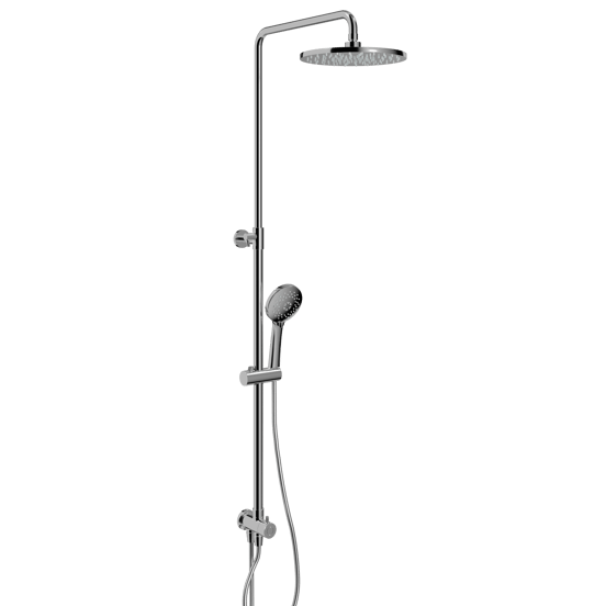 Blaufoss Bodan 250 Duschsystem: Chrom glänzend (Ohne Duscharmatur)