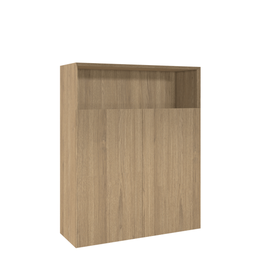 Balmani Fila zwevende badkamerkast fineer natuur eik 100 x 30 x 120 cm