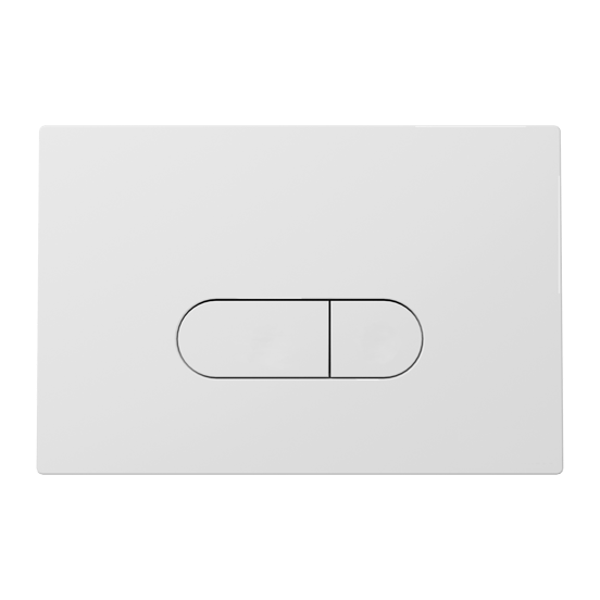 Luca Varess Zeno wc suspendu blanc brillant sans rebord avec Geberit Duofix UP100 Delta bâti-support et plaque de commande