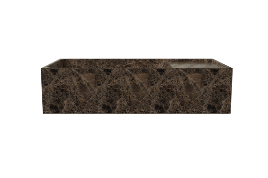 Balmani Dama fonteintje 42 x 21 cm Dark Emperador Marmer