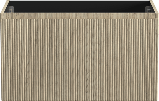 Storke Ribs hängend Bad-Unterschrank 85 x 52 cm eiche rauh 2 Schubladen