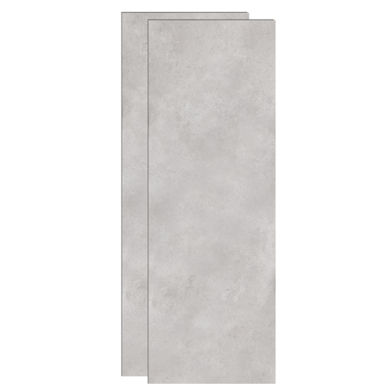 Linie Plato set douchewandbekleding set 2 x 90x210 cm pvc lichtgrijs Clermont