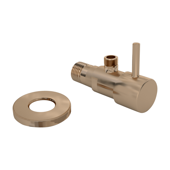Santeg robinet d'équerre 1/2 - 3/8 Or rose brossé
