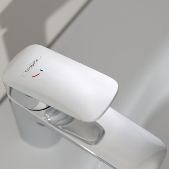 Hansgrohe Focus 100 Coolstart wastafelkraan Glanzend Chroom