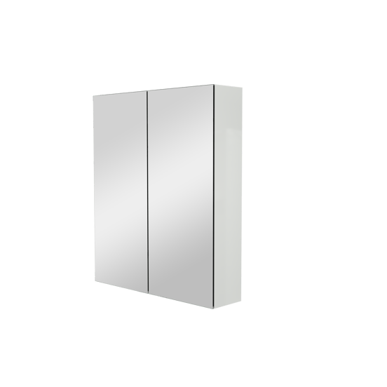 Storke Reflecta Spiegelschrank Bad: 60 x 75 cm, Weiß Glänzend