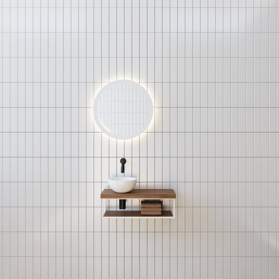 Balmani Giro rond toiletspiegel Ø 45 cm met spiegelverlichting